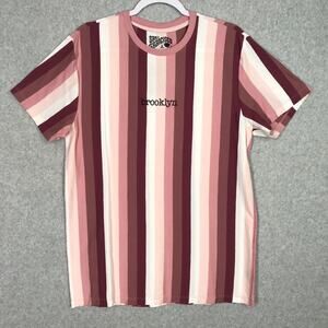 San Francisco Striped Tee - Burgundy and Pink